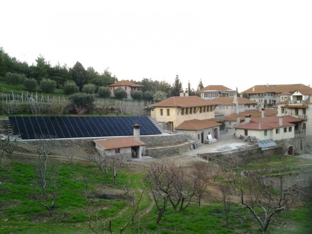 Installation of photovoltaics in a Monastery Installation of photovoltaics in a Monastery